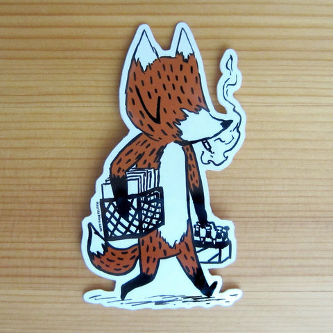 Punk Fox! Glossy Vinyl Sticker