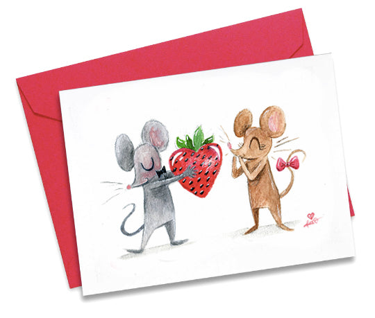 I love you Berry much, Sweetheart! Greeting Card A2
