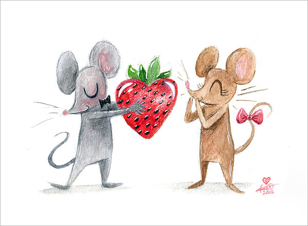 I Love You Berry Much - 5x7 Print