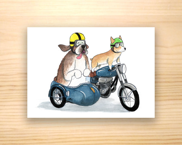 Moto Mutts! - 5x7 Print