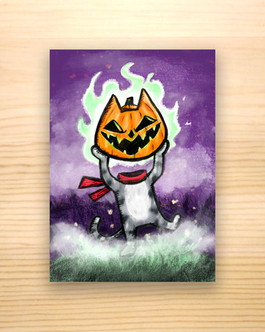 Pumpkin Head (Where's Your Head At) 5x7 Print