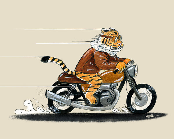 Go Get 'Em, Tiger! - fine art print