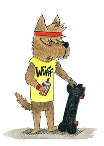 Skate or Dog! - 5x7 print