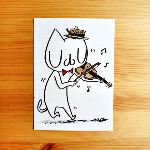 Cat and the Fiddle - Drawing