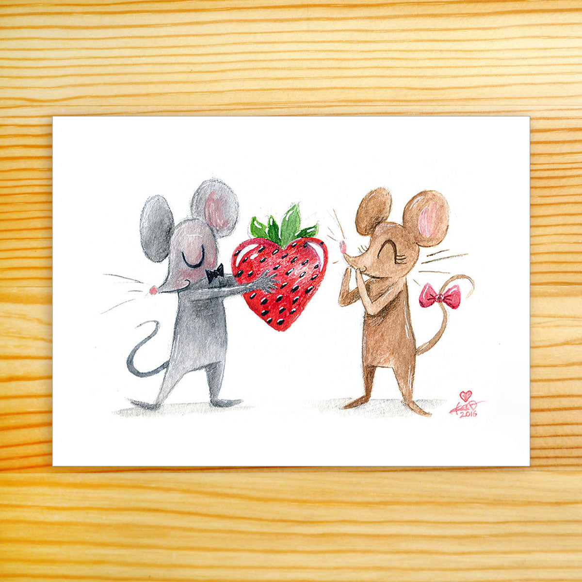I Love You Berry Much - 5x7 Print