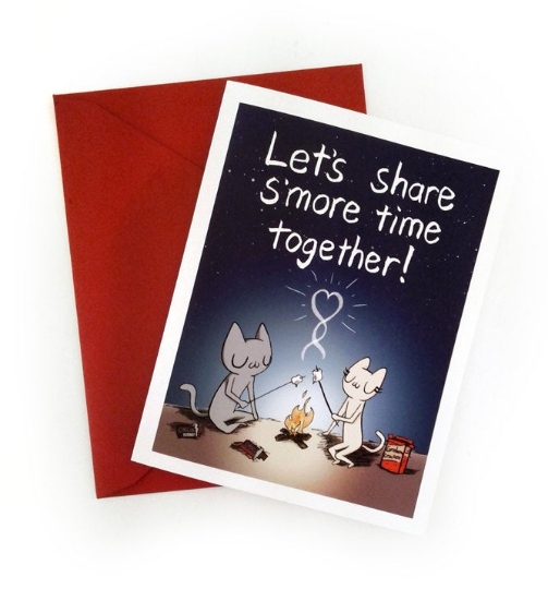Let's Share S'more Time Together! Greeting Card A2